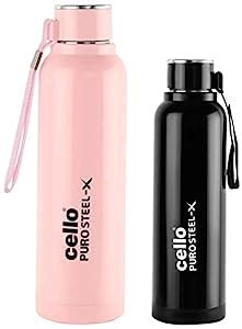 Cello Puro Steel X Benz Insulated Bottle With Stainless Steel Inner