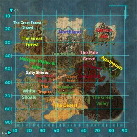 Create A ARK Crystal Isles Biomes Tier List TierMaker