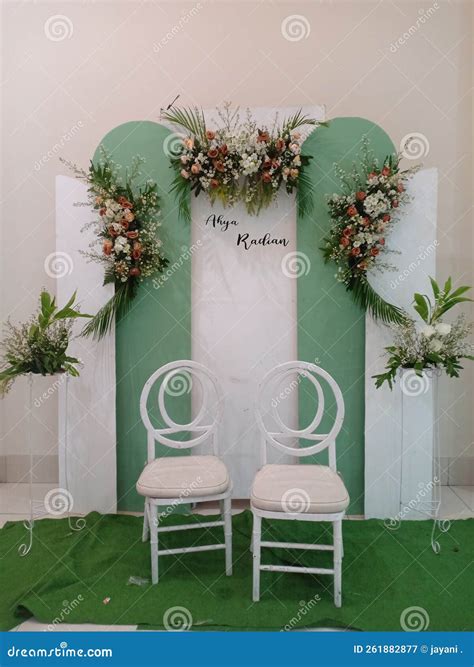 Backdrop Wedding Photography Booth Beautiful Stock Image - Image of ...