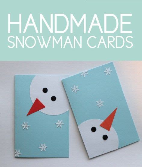 Holiday Handmade Snowman Cards