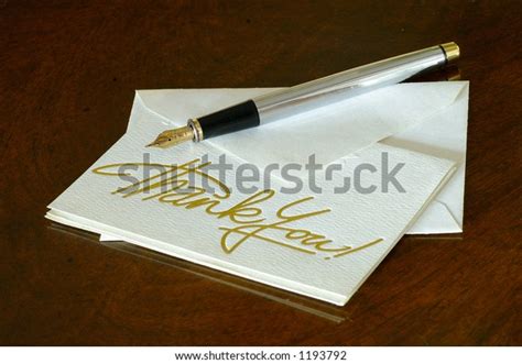 Thank You Note Fountain Pen On Stock Photo 1193792 | Shutterstock