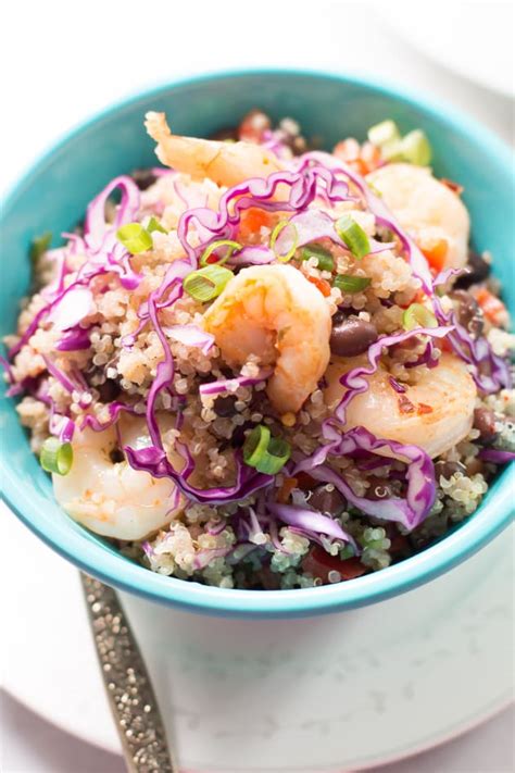 Shrimp Quinoa Salad Food Fanatic