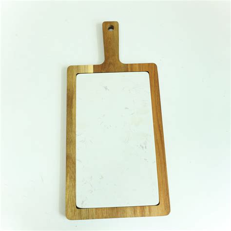 Wooden Marble Serving Tray Serving Board With Removable Marble China