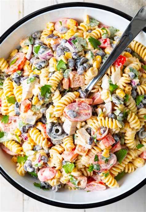 Creamy Southwest Ranch Pasta Salad Recipe A Spicy Perspective