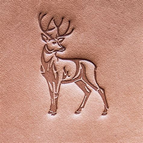 Delrin Leather Stamp Deer 1 By Stampsforleather On Etsy Leather