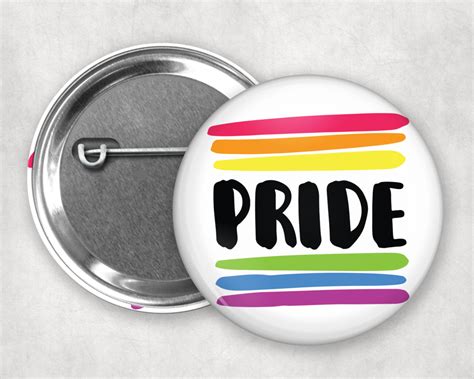 Pride Rainbow Stripe Pride Button Badge 25mm 1 In 2020 Rainbow Stripes Rainbow Pride