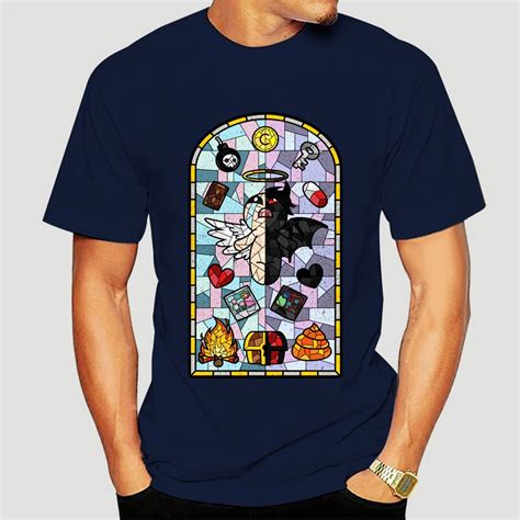 Charactersstudio New The Binding Of Isaac Cathedral Glass T Shirts Men