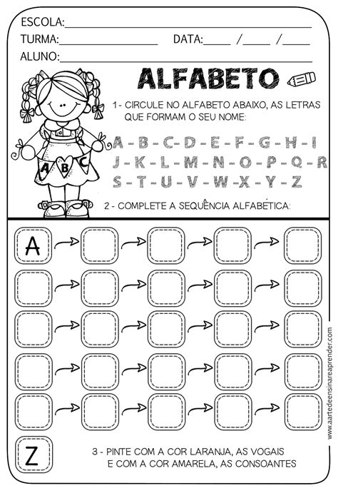 Abecedario Actividades Para Preescolar Para Imprimir Se Trata De Letras Para Que Los Ni Os