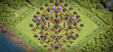 Die Anti 3 Sterne Base Rathaus Level 10 Link Hybrid Coc Clash Of Clans 2023 Th10 Rh10