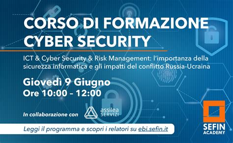 Corso Sefin Cyber Security Sefin S P A Ebi Easy Banca D Italia