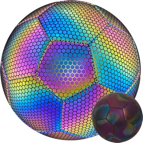 Amazon YeahShoot Soccer Ball Holographic Soccer Ball Size 5