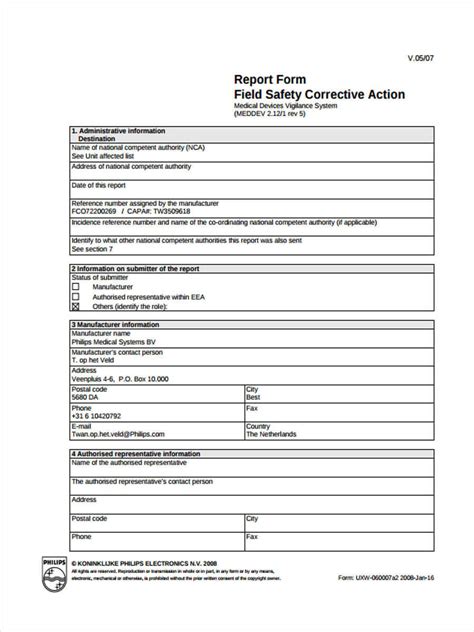 Free 21 Corrective Action Form Examples In Pdf Ms Word For