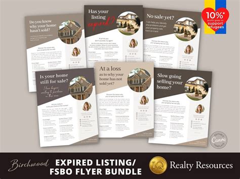 Real Estate Flyer Template Bundle Expired Listing Flyer Fsbo Flyer