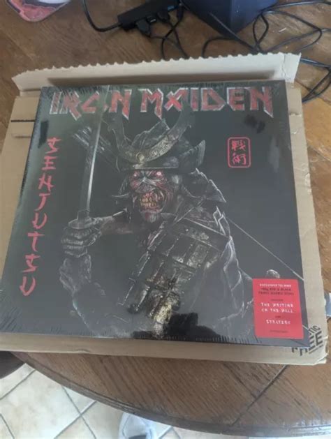 IRON MAIDEN SENJUTSU HMV EXCLUSIVE TRIPLE 180g RED AND BLACK