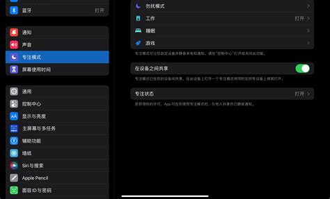 Ipad Pro中专注模式不会同步响应 Apple 社区
