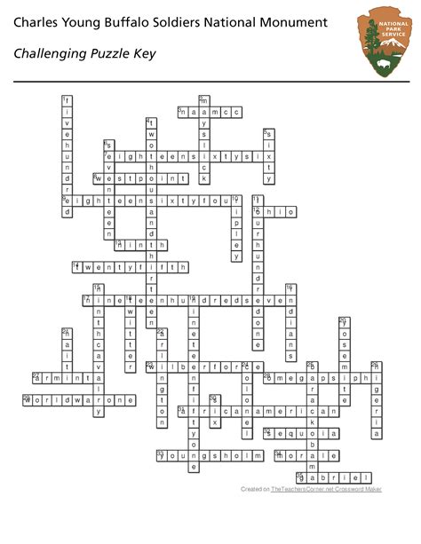 Crossword Puzzle Answer Keys - Charles Young Buffalo Soldiers National ...