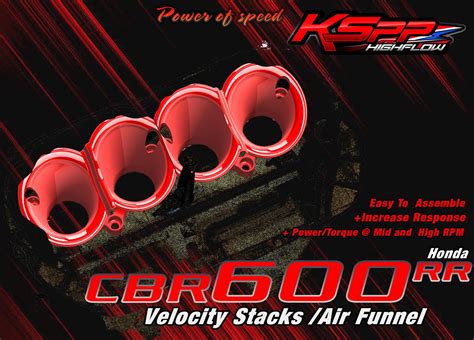 Honda CBR1000RR KSPP High Flow Velocity Stacks 12 16