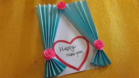 Easy Greeting Card Ideas Simple New Year Card DIY New Year Card