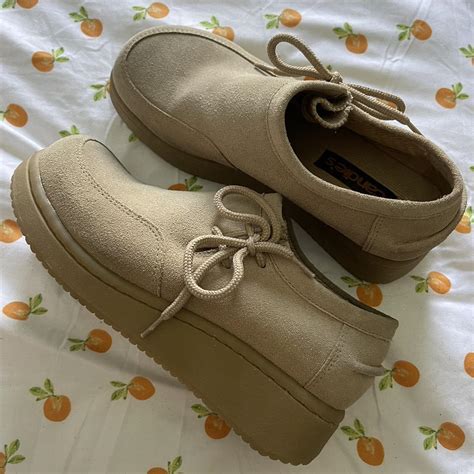 Vintage candies platform suede shoes, they have a... - Depop