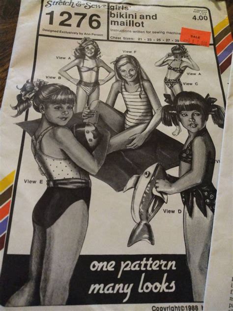 Stretch And Sew Girls Bikini And Maillot Size Etsy