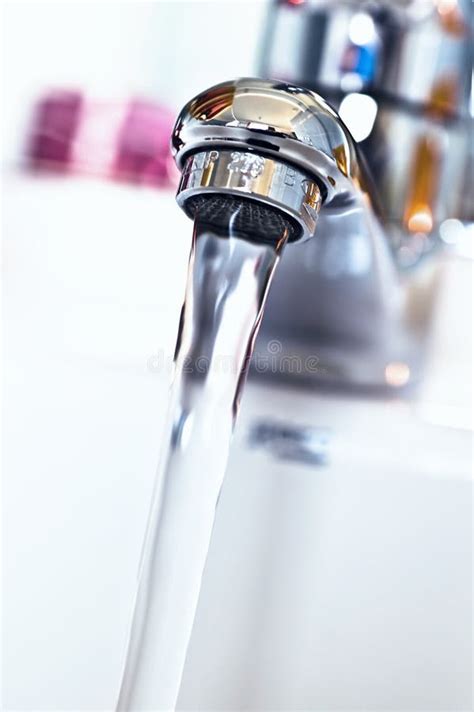 Flowing Water From The Tap Stock Image Image Of Interior 4523641