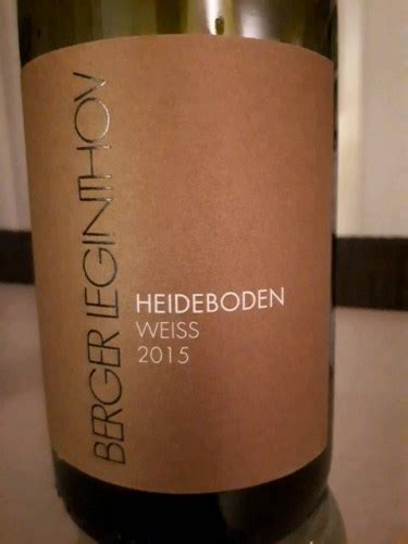 Berger Leginthov Heideboden Weiss Vivino Us