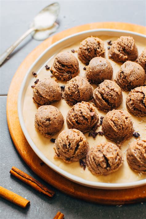 Coconut Cacao Tahini Snack Bites Minimalist Baker Recipes