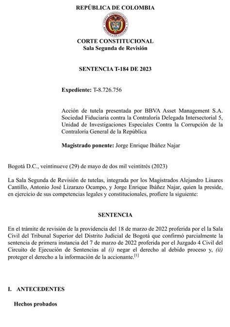 ANÁLISIS AL DERECHO on Twitter Actualidad Jurídica Corte