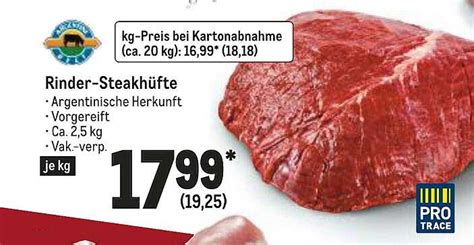 Pro Trace Rinder Steakh Fte Angebot Bei Metro Prospekte De