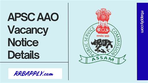 Apsc Aao Recruitment Accounts Officer Application Starts