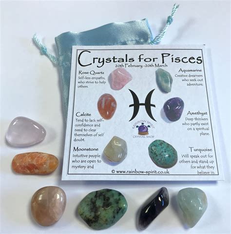 Pisces Birthstones Crystal Set Etsy UK