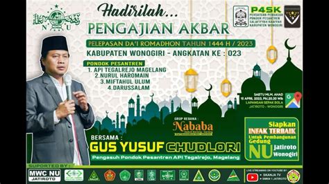 Live Streaming Pengajian Akbar Pelepasan Da I Ramadhan Tahun H