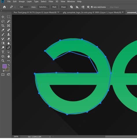 How To Use The Photoshop Pen Tool Geeksforgeeks