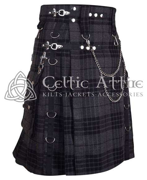 Gothic Kilt Punk Kilt Steampunk Gay Pride Custom Size Etsy