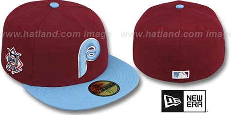 Philadelphia Phillies Baycik Burgundy Sky Fitted Hat