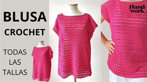 C Mo Tejer Blusa A Crochet F Cil Y En Todas Las Tallas Youtube