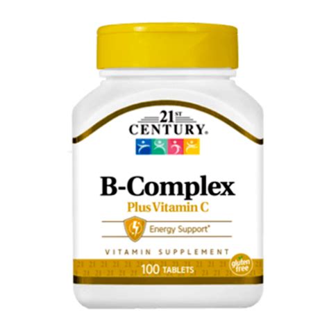 21st Century B Complex Plus Vitamin C 100 Tablets VITA DOZE