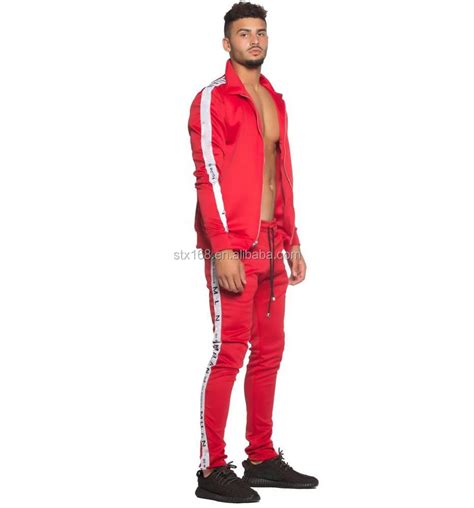 Oem Athletic Plain Custom Logo Tracksuits For Men Slim Fit Gym Buy