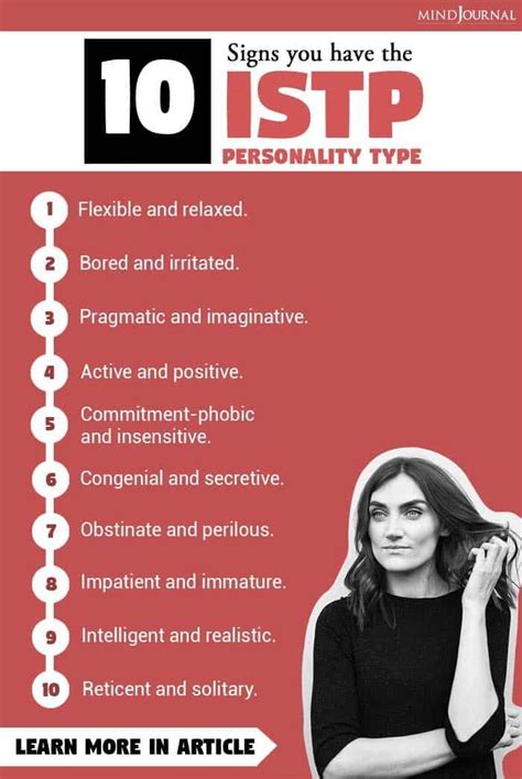 10 Signs Of The ISTP Personality Type | Istp personality, Personality ...