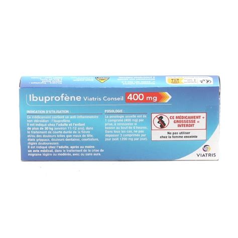 Ibuprofene Mg Viatris M Dicament Anti Inflammatoire Douleur