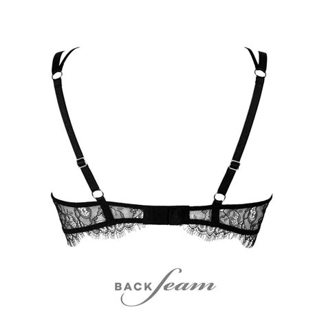 Black Lace Lingerie Bra With Sexy Cross Strap Sexy Lingerie Etsy