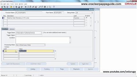 5 How To Make A Field Mandatory Using Oracle Form Personalization R12