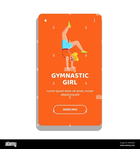 Cute Gymnastic Girl Vector Stock Vector Image And Art Alamy