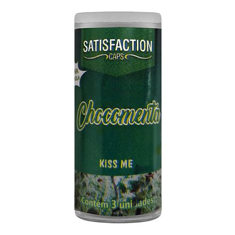Bolinhas Beijáveis Kiss Me Satisfaction Caps Chocomenta Sex Shop Loja Fetiches