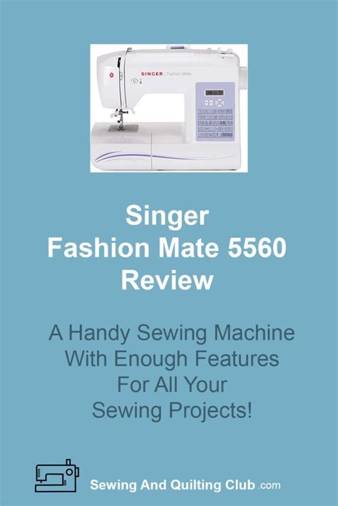 Singer Fashion Mate 5560 Manual