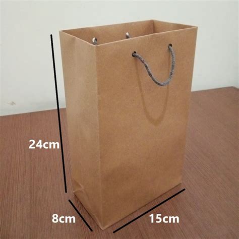 Jual Paper Bag Polos Coklat Wafer X X P X L X T Tas Kertas