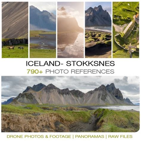 References and panoramas of Iceland- Stokksnes