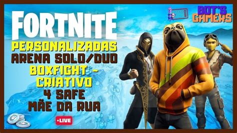 Fortnite Jogando Ao Vivo Solo Dupla Trio Esquadr O Criativo