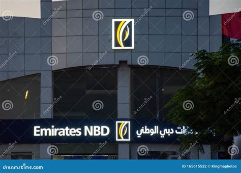 Emirates Nbd Bank Pjsc Bank Logo Close Up National Bank Of Dubai At