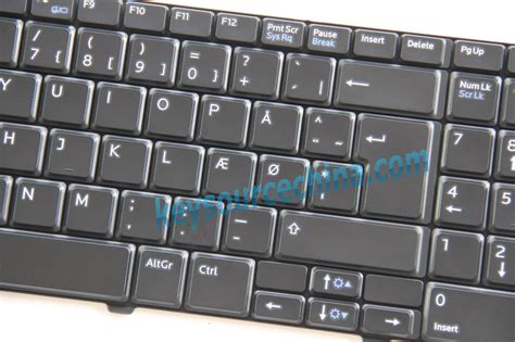 Dell Vostro 3700 V3700 Danish Norwegian Nordic Keyboard Dansk Tastatur